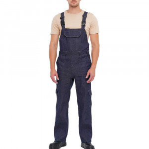 Salopeta de lucru din denim Denim K6, t.blue